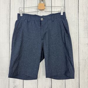 Under Armour Men's W32 Dark Blue Moisture Wicking  Bermuda Golf Shorts